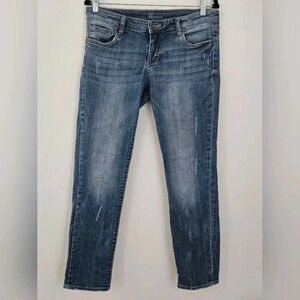 Kut from the kloth boyfriend jeans light distressing mid rise size‎ 6